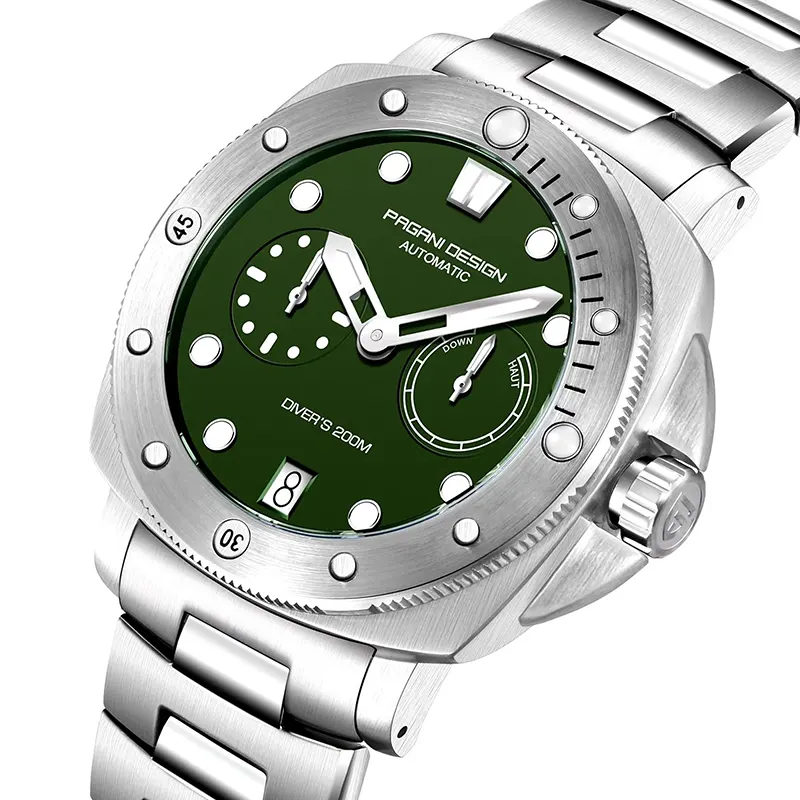 Pagani Design Diver's Classic Green Dial Men's Watch-  PD-1767